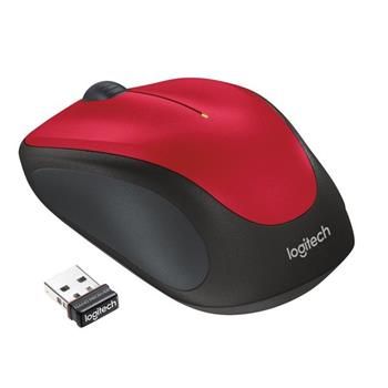 Logitech myš Wireless Mouse M235, optická, 3 tlačidlá, červená,1000dpi