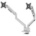 Neomounts DS70-250SL2 Neomounts NEXT Slim Desk Mount, double display (topfix clamp/grommet), silver Držák, VESA, stolní, pro 2 ploché/zakrivené monitory, úhloprícka 17–32", náklon 90°, otácení 180°, rotace 360°, nosnost 18kg, str