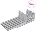 vidaXL Šesťhranný kľúč 1800 ks Strieborná 32 x 86 mm Oceľ