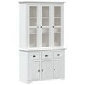vidaXL Komoda BODO biela 115x43x200,5 cm borovicový masív