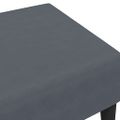vidaXL Podnožka tmavosivá 77x55x31 cm zamat
