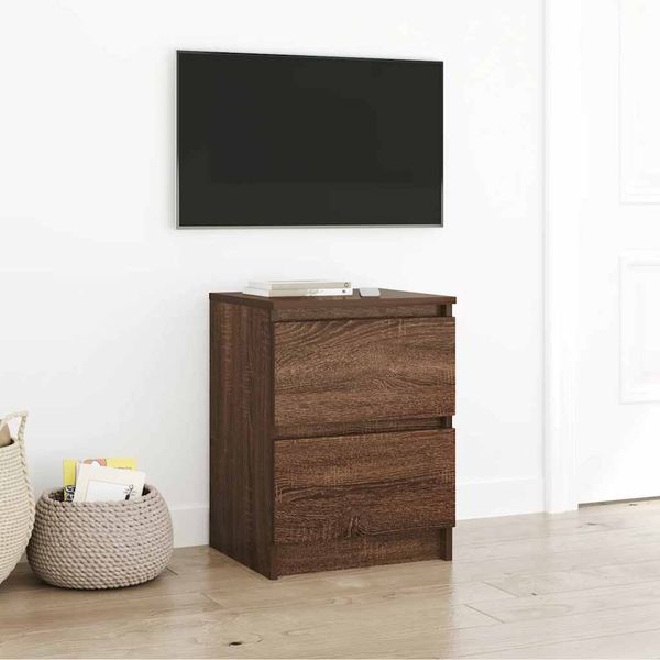 vidaXL TV skrinka hnedý dub 40x35x54 cm kompozitné drevo