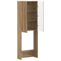 vidaXL Toaletná skriňa ARNHEM Dub artisan 66 x 25,5 x 190 cm