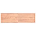 vidaXL Kúpeľňová doska bledohnedá 220x60x(2-4) cm ošetrený masív