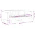 vidaXL Denná posteľ tmavozelená 80x200 cm zamat