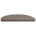 vidaXL Schodové rohože, samolepiace, 10 ks, 65x21x4 cm, béžové, polkruhové, veľké