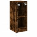 vidaXL TV nástenné skrinky s LED svetlami 2 ks dymový dub 30,5x35x70cm