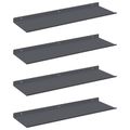 vidaXL Závesná polica 4 ks Antracit 60 x 18 x 2,5 cm Oceľ