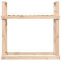 vidaXL Stojan na palivové drevo 110x35x108,5 cm masívna borovica