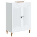 vidaXL Servírovacia skriňa Biela 66 x 34,5 x 90 cm Kompozitné drevo