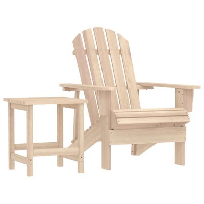 vidaXL Záhradná stolička Adirondack so stolíkom jedľový masív