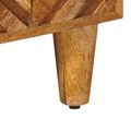 vidaXL Úložné skrine Hnedá 90 x 33,5 x 75 cm Masívne mango drevo