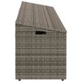 vidaXL Záhradný úložný box sivý 220x50x58 cm polyratan