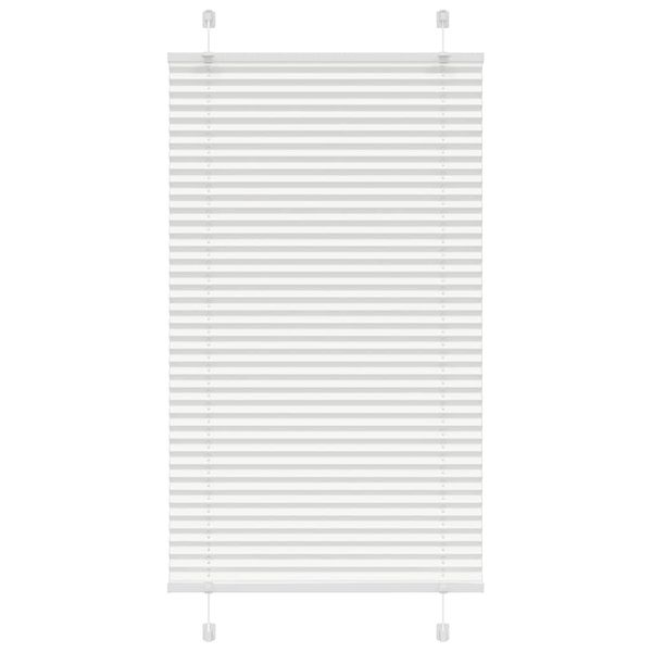 vidaXL plisovaná roleta biela 75x100 cm šírka látky 74,4 cm