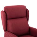 vidaXL Polohovacie kreslo Víno červené Polyester