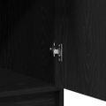 vidaXL Highboard Čierny dub 41 x 40 x 135 cm Kompozitné drevo