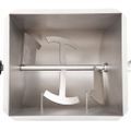 vidaXL Miešačka na mäso s prevodovkou, strieborná, nehrdzavejúca oceľ
