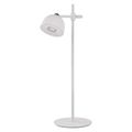 LED stolná lampa SOPHIE, dobíjacia, biela