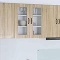 vidaXL Dvierka na umývačku Kalmar Sonoma dub 80 x 31 x 80 cm
