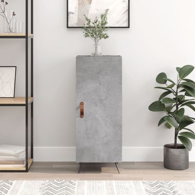 vidaXL Komoda betónovo sivá 34,5x34x90 cm spracované drevo