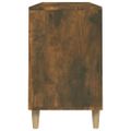 vidaXL Botník dymový dub 102x36x60 cm spracované drevo