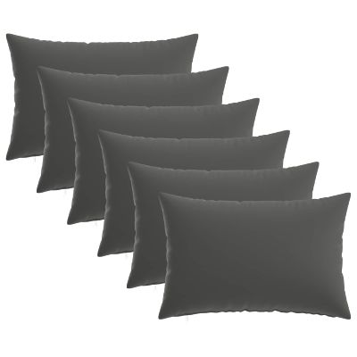 vidaXL Poťah na podložku 6 pcs HEERLEN Antracitová 50 x 75 cm