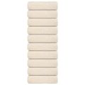 vidaXL Utierky na umývanie FROGN 10 ks krémové 30x30 cm 360 g/m²