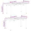 vidaXL Záhradný jedálenský set 7 ks Sivá polyratan