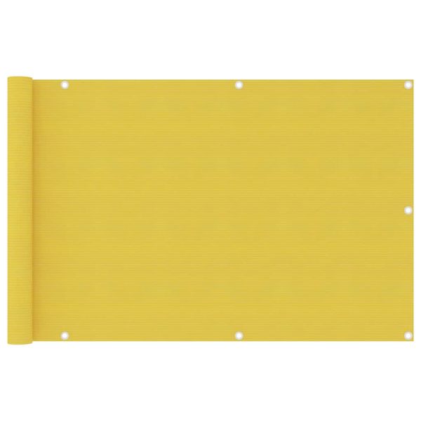 vidaXL Balkónová markíza žltá 90x400 cm HDPE