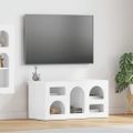 vidaXL TV skrinka ELST 80 x 35 x 40 cm Vysoký lesk bielej