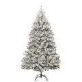 vidaXL Umelý Sklápací Vianočný Stromček 300 LED Zelená a biela 270 cm