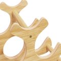 vidaXL Stojan na víno na 6 fliaš 35x18x25,5 cm bambus
