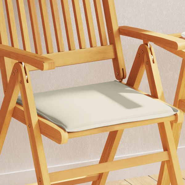 vidaXL Záhradné podsedáky 4 ks krémové 45x45x2 cm štvorcové