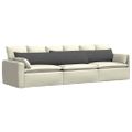 vidaXL Vankúše na pohovku 2 pcs Tmavo šedá 200 x 40 cm