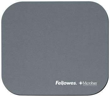 FELLOWES podložka pod myš Microban/ 234mm x 200mm x 3mm/ polypropylen/ stříbrná FELLOWES podložka pod myš Microban stríbrná