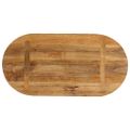vidaXL Stolová doska 80x40x3,8 cm oválna masívny mangovník