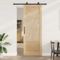 vidaXL Posuvné dvere ORKDAL 83 x 232 cm Borovicový masív Prírodná