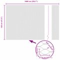 vidaXL Hexagonálny plot 1,2 x 10 m PVC Zelená