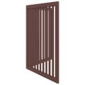 vidaXL Brána pre psa skladacia 2 panely hnedá 160 cm topoľové drevo