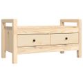 vidaXL Lavička do predsiene 80x40x43 cm masívne borovicové drevo