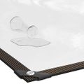 vidaXL Priehľadná plachta s okami 10x12 m Polyetylén