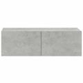 vidaXL Nástenné TV skrinky 4 ks betónové sivé 100x30x30 cm