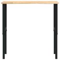 vidaXL pracovný stôl 100x60x(71,5-98) cm masívny dub