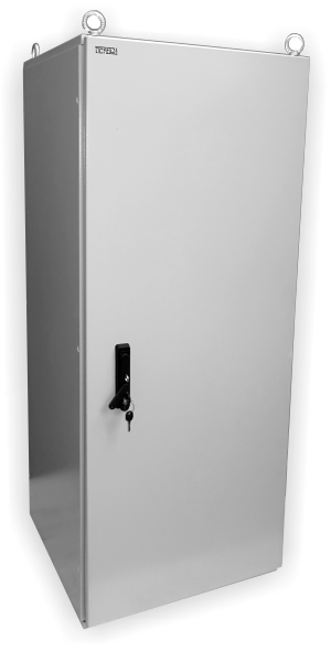 19'' vonkajší rozvádzač IP55 30U/600mm plech.dvere, 3-bod.zámok