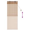 vidaXL Roleta Hnedá 60 x 160 cm Bambus