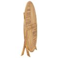vidaXL Skladací záhradný stôl Ø 120 cm, tíkový masív