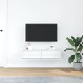 vidaXL TV skrinka 100 x 31 x 25,5 cm Biela Kompozitné drevo