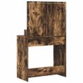 vidaXL Toaletný stolík Dymová dub 75,5 x 41 x 135 cm Kompozitné drevo