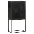 vidaXL Komoda čierna 60x30x120 cm akáciový a mangovníkový masív