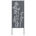 vidaXL Záhradná clona na súkromie Kvetinový Antracit 50 x 140 cm
